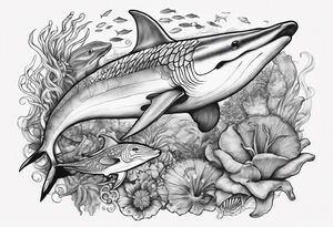 ocean animals tattoo idea