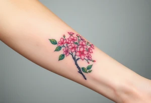 Flowering Hawthorn tree . tattoo idea