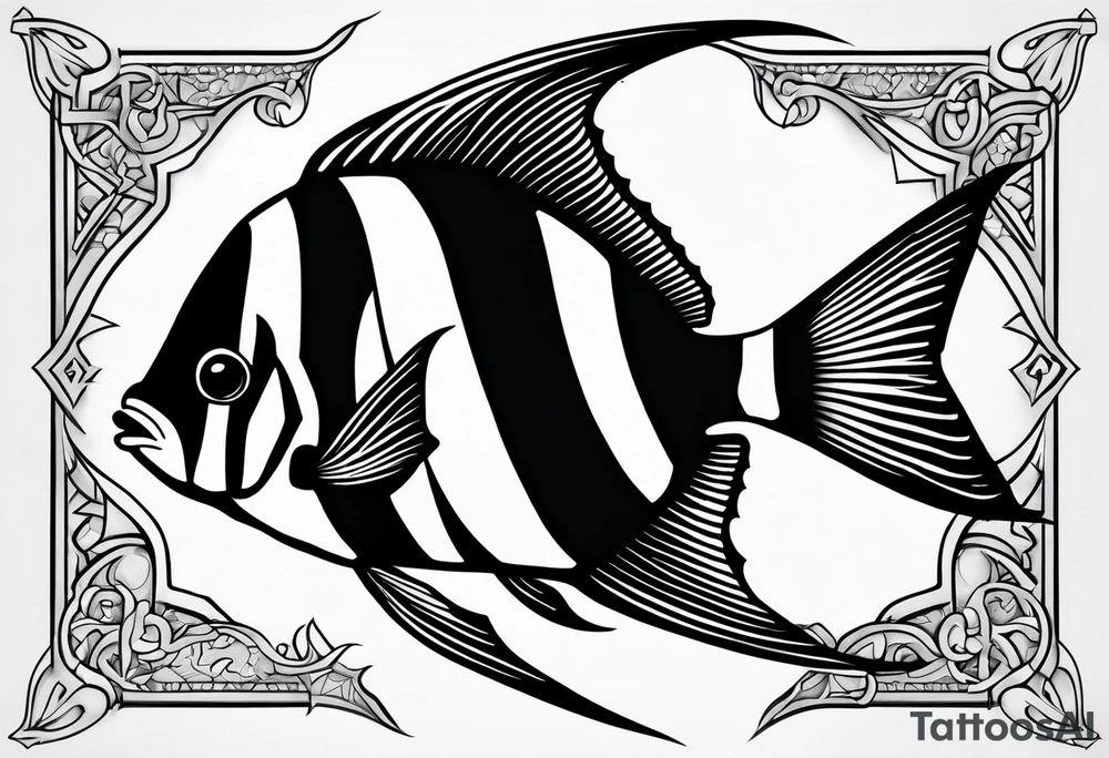 Moorish idol tattoo idea