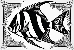 Moorish idol tattoo idea