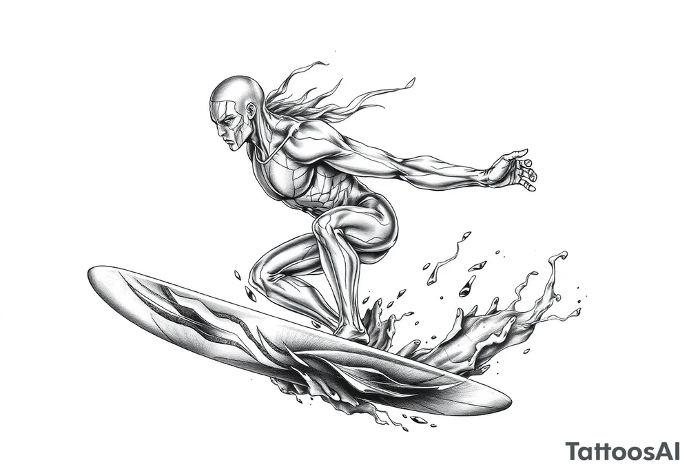 silver surfer max aura tattoo idea