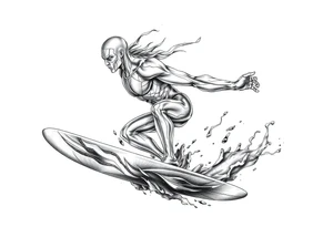 silver surfer max aura tattoo idea