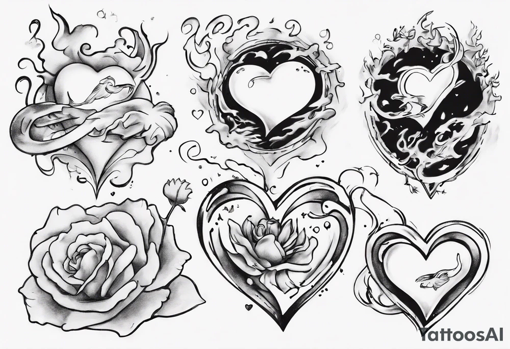 “You’re diving into my heart with your love” tattoo idea