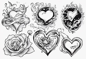 “You’re diving into my heart with your love” tattoo idea