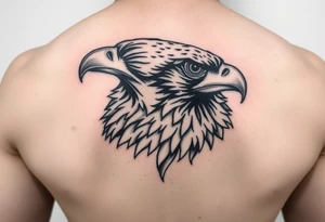 Hawk face as the eastern edge of Iowa tattoo idea