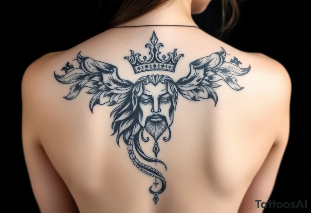 Black King tattoo idea