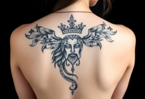 Black King tattoo idea