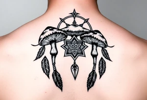 Mushrooms dreamcatcher
Stars tattoo idea