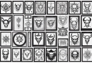 devil in a window tattoo idea