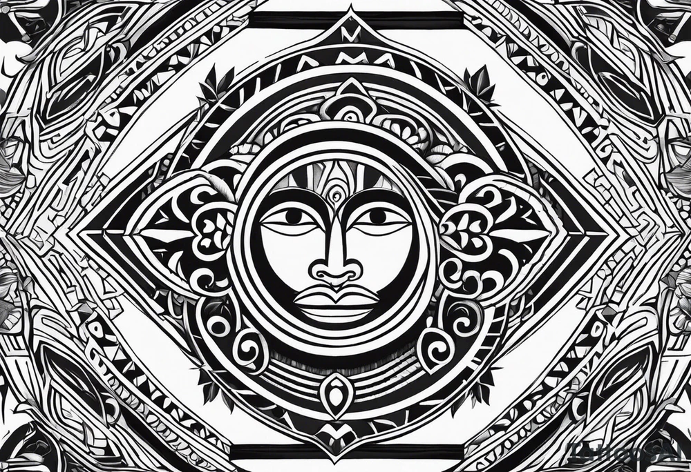 Taino tirbal pattern tattoo idea