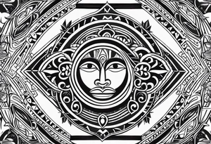 Taino tirbal pattern tattoo idea