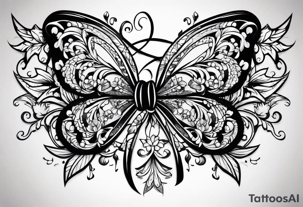 Lacey bows tattoo idea