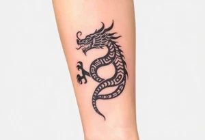 Aztec dragon tattoo idea
