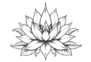 Water lily, earth, air, water, wiccan tattoo idea
