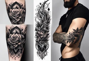 black veins on forearm tattoo idea