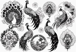peacock tattoo idea