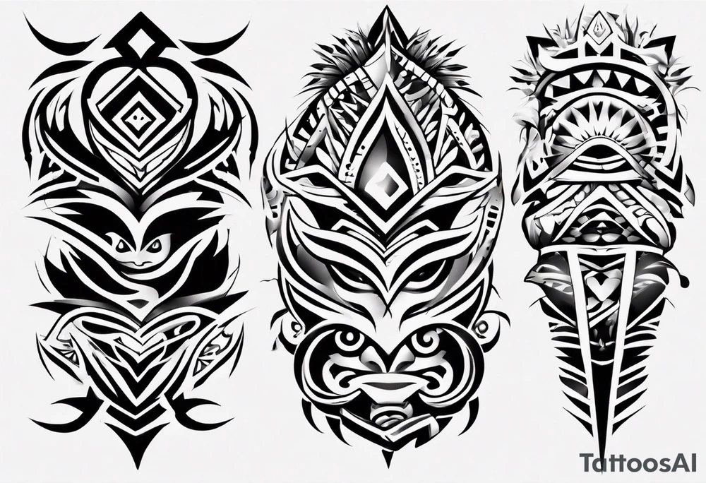 philippines, native, tribal, sleeve tattoo idea