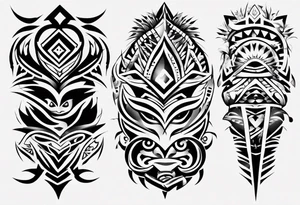 philippines, native, tribal, sleeve tattoo idea
