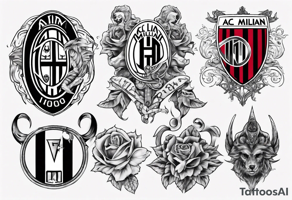 Ac milan tattoo idea