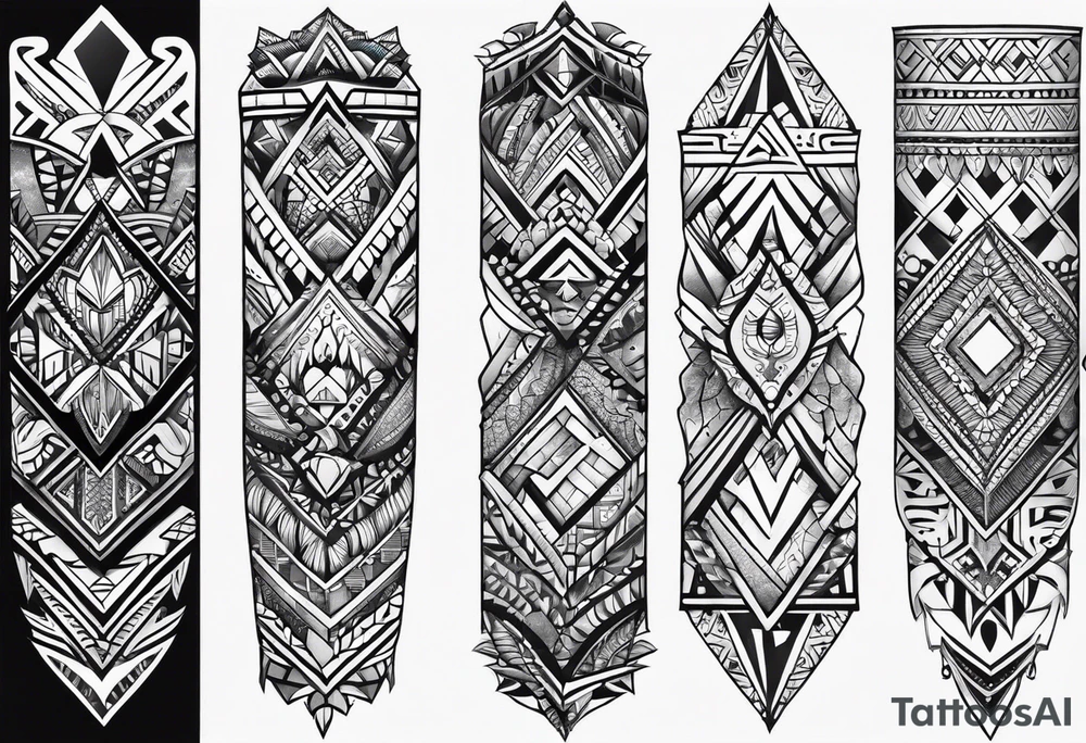 African forearm tattoo idea