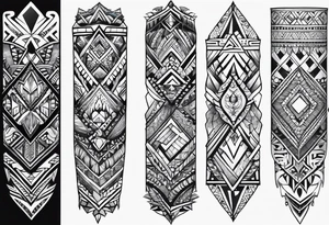 African forearm tattoo idea