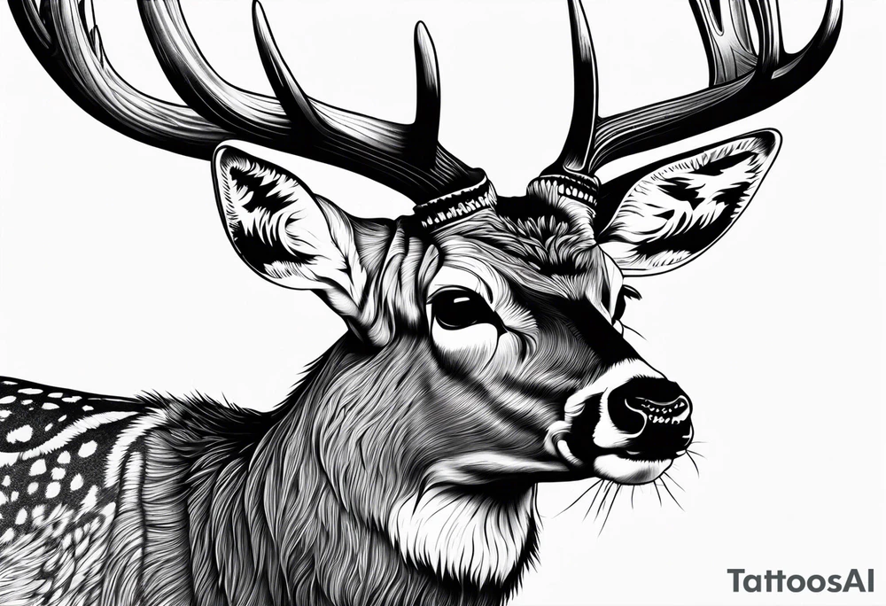Mule deer tattoo idea