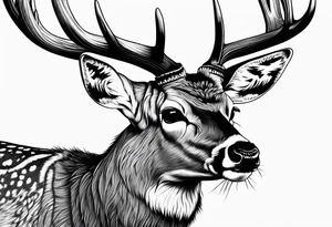 Mule deer tattoo idea