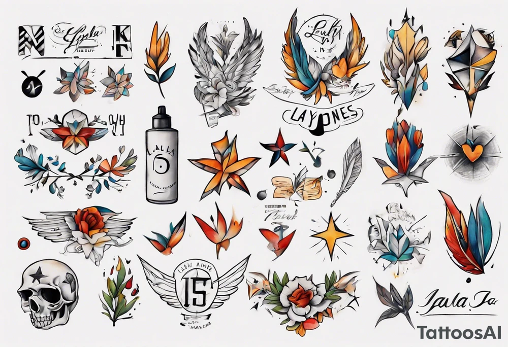 Script font 
Layla Jones tattoo idea