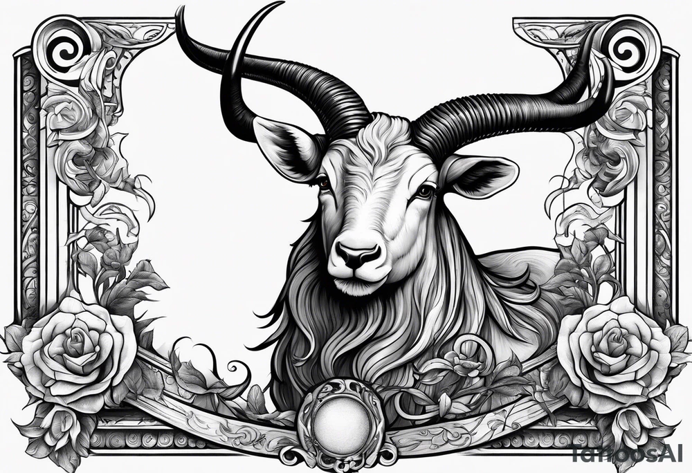 capricorn with shotgun tattoo idea