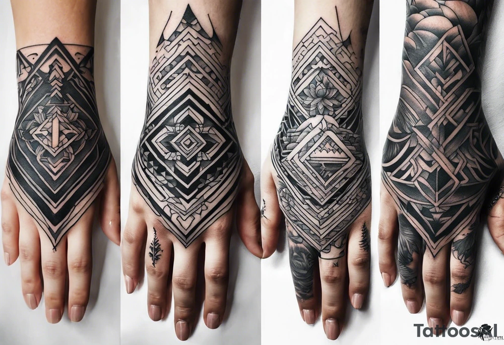 Cover up hand tattoo with somwthing new tattoo idea