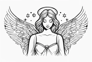 Christmas Angel tattoo idea