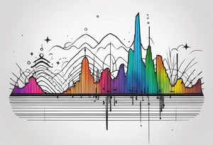 sound spectrum tattoo idea
