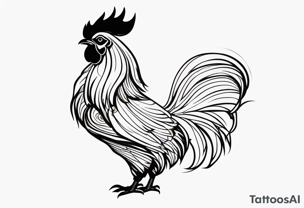 rooster tattoo idea