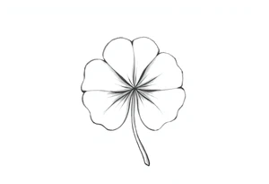 4-leaf clover tattoo idea