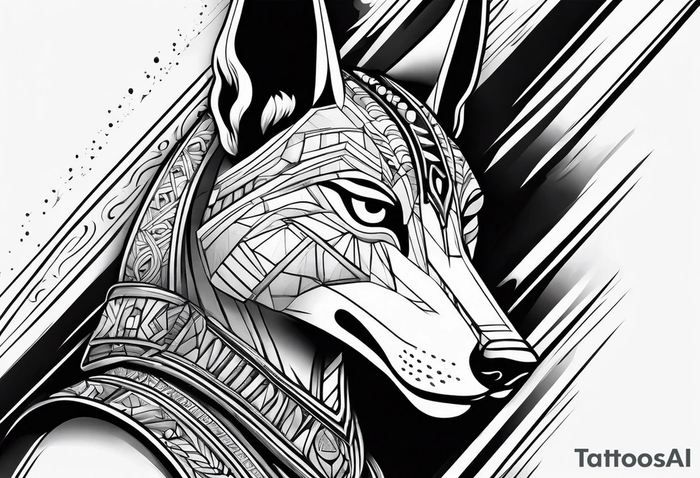Anubis forearm tattoo idea