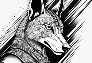 Anubis forearm tattoo idea