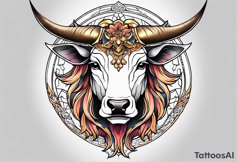 Anime Taurus tattoo idea