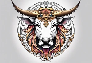 Anime Taurus tattoo idea