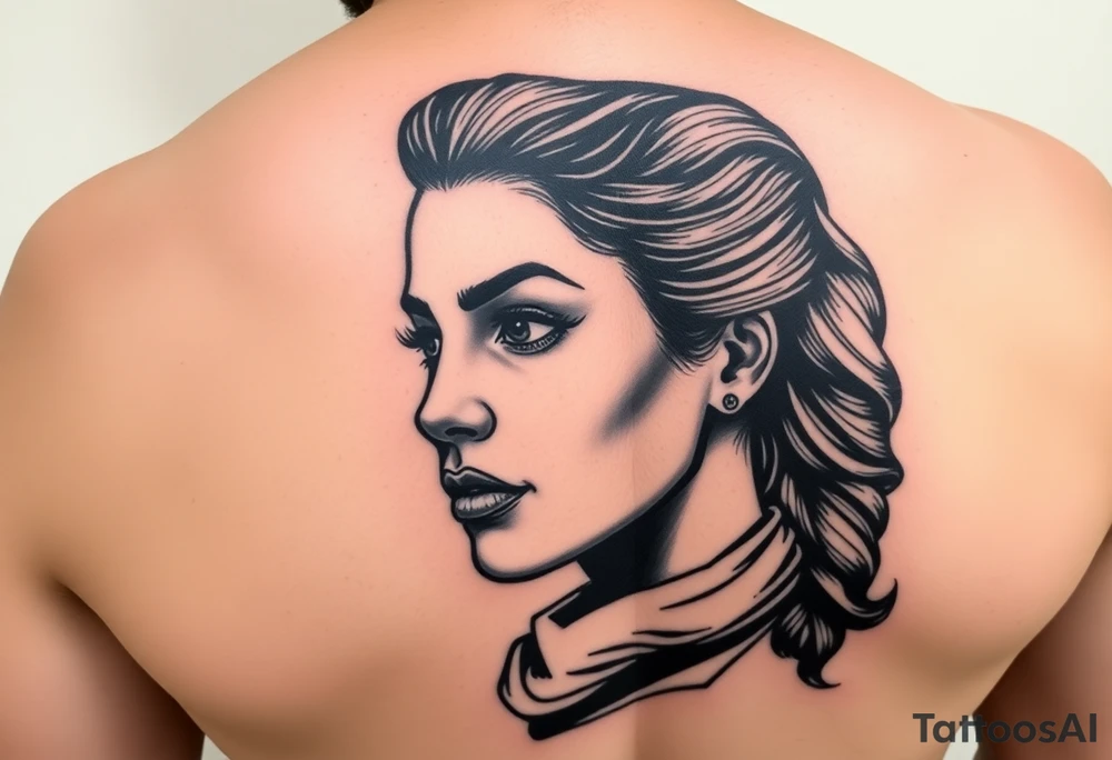 Female Mexican Revolutionary Salma Hayek tattoo idea