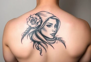 make a full arm sleeve of my deceased mother her name is jalisa tattoo idea