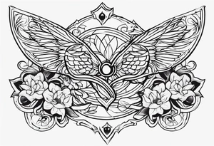 2 inch tattoo above albow tattoo idea