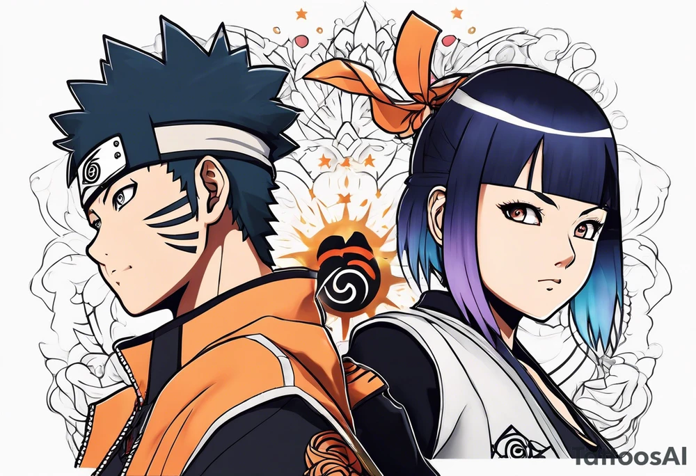 Hinata and hanabi from Naruto tattoo idea