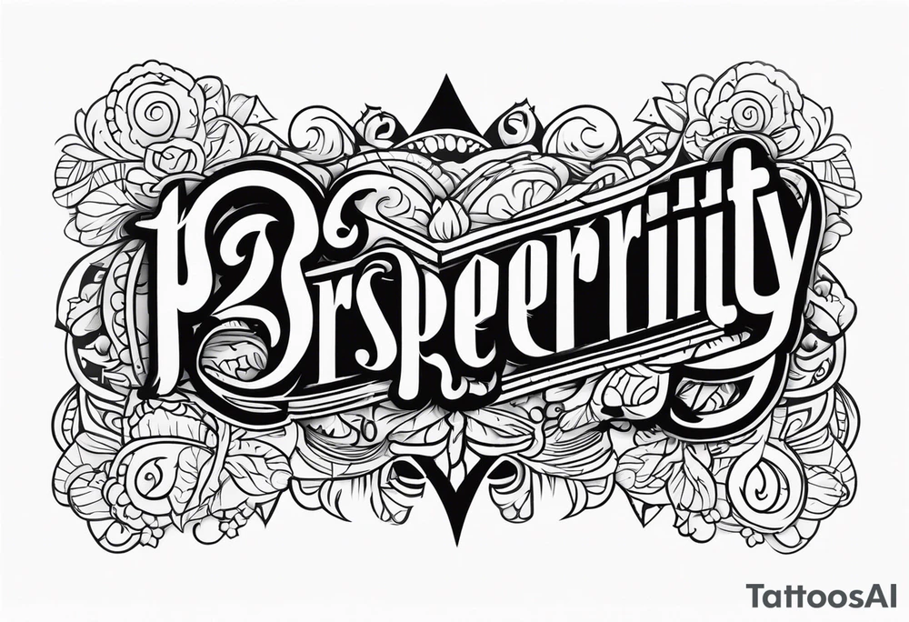 Prosperity tattoo idea