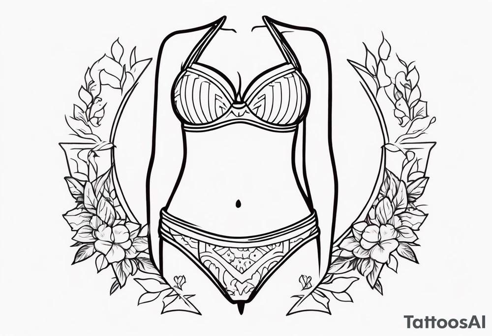 Bikini tattoo idea