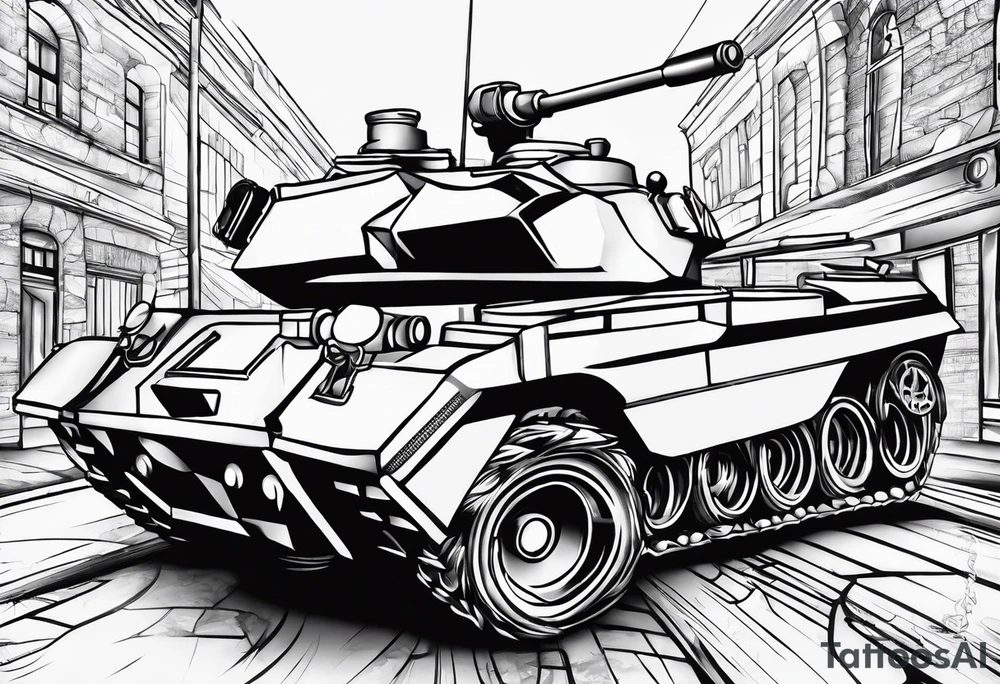 Love tank tattoo idea