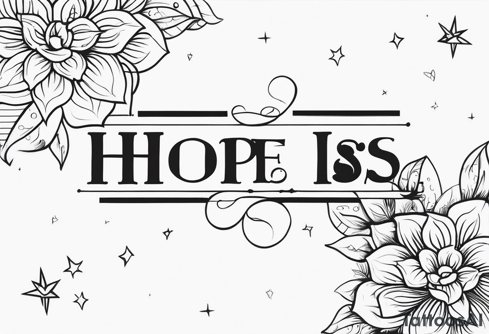 Hope is a waking dream tattoo idea