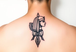 Egypt, simple, feminine tattoo idea