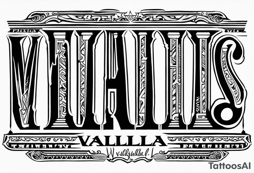 Valhalla 
 pillars tattoo idea