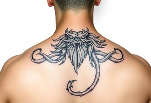 neptune god of sea tattoo idea