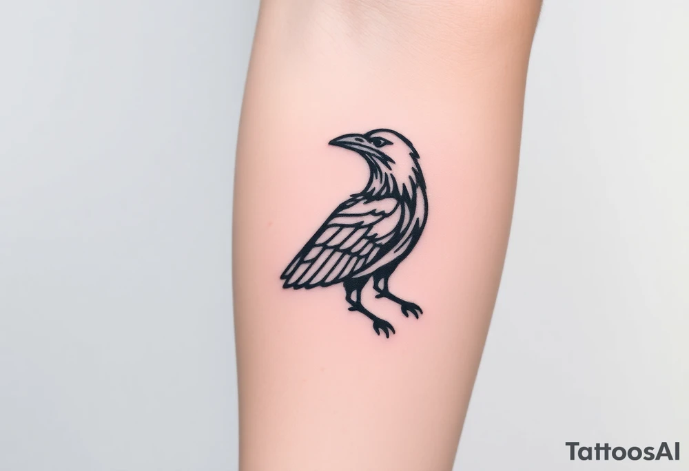 crow tattoo idea